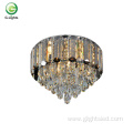 Luxury white K9 crystal led chandelier pendant light